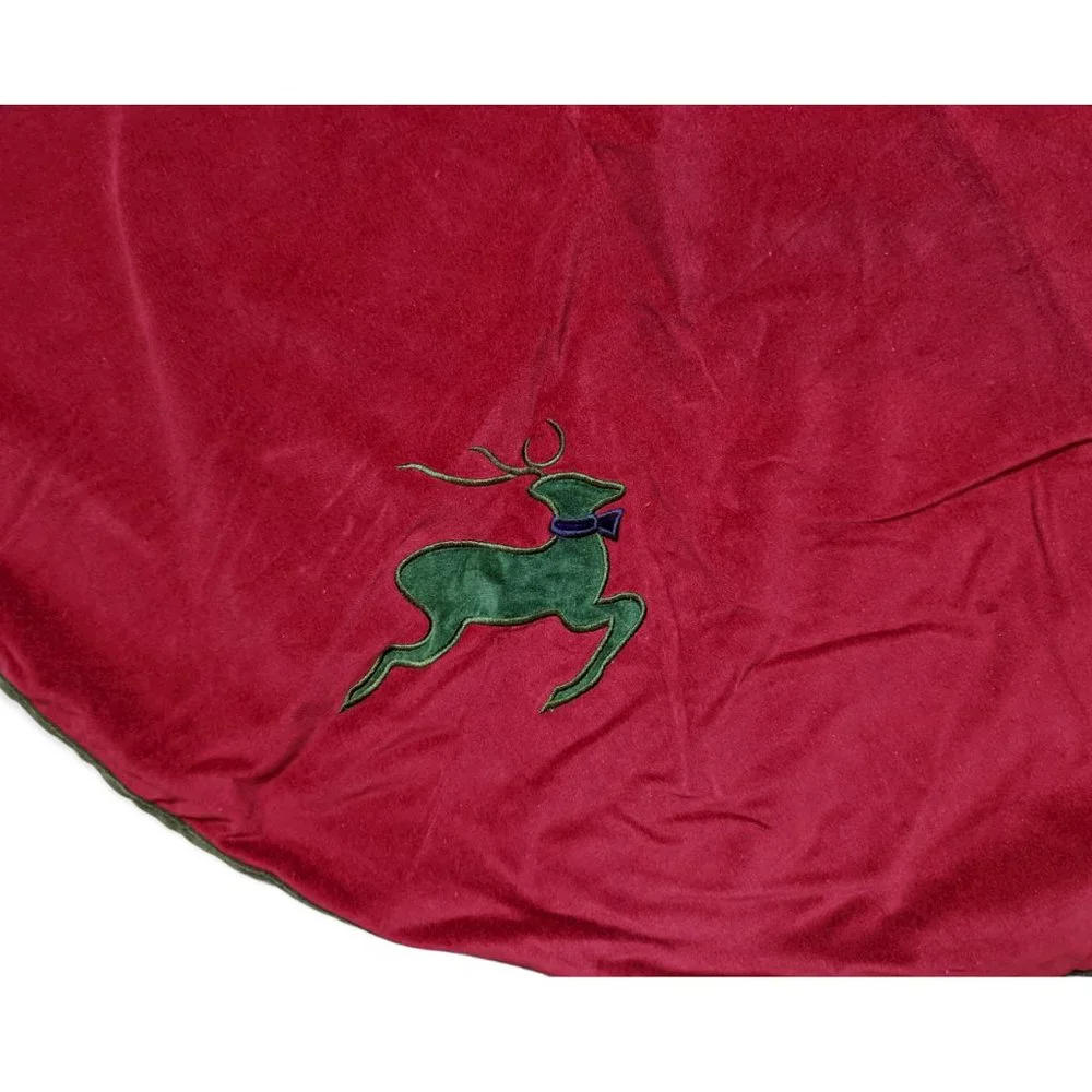 Red & Green Christmas Tree Skirt